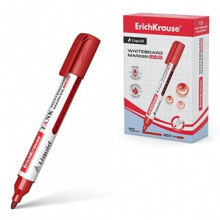 erich krause marcador pizarra blanca con tinta liquida liquid lw 600, tinta color rojo erich krause