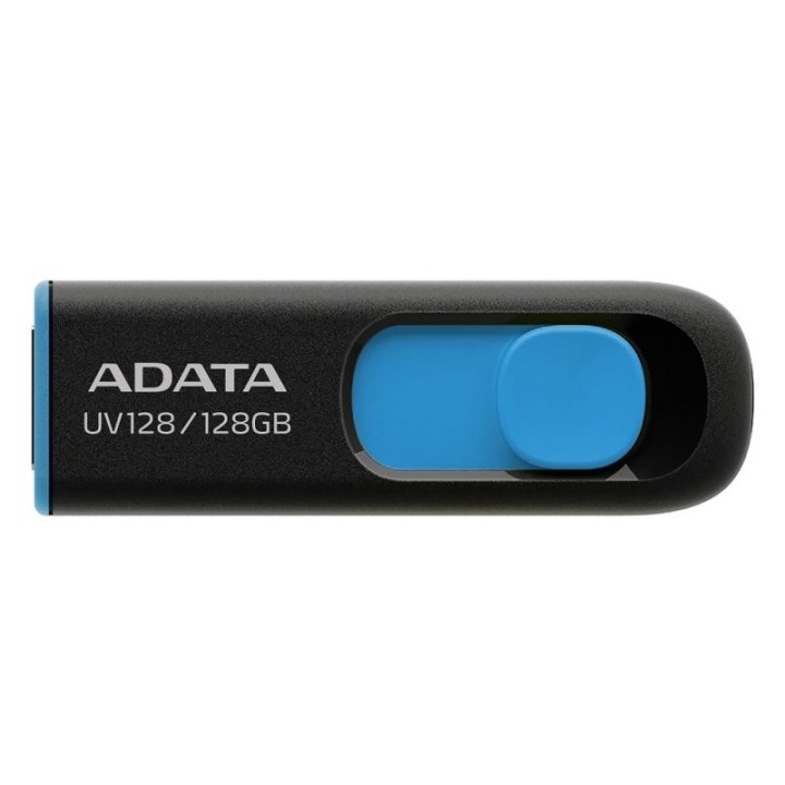 adata lapiz usb uv128 128gb usb 3.2 negro/azul