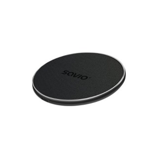 cargador qi savio 15 w la 08 negro carga inalambrica versatil prot. puerto usb