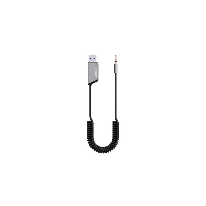transmisor aux savio manos libres tr 16 negro control voz bt 5.3 conector de musica