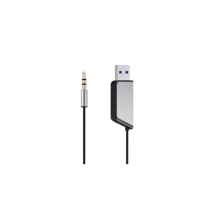 transmisor aux savio manos libres tr 16 negro control voz bt 5.3 conector de musica