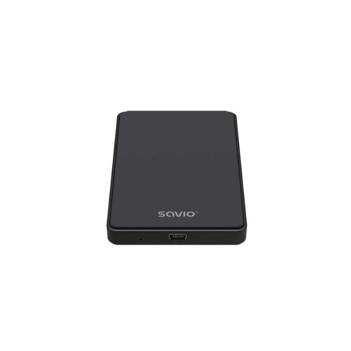 carcasa externa disco duro hdd sdd 2.5  ak 73 73 negro seg. datos plug