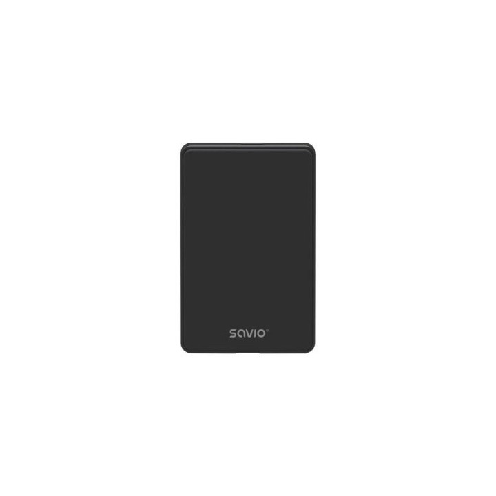 carcasa externa disco duro hdd sdd 2.5  ak 73 73 negro seg. datos plug