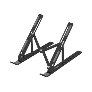 soporte savio para tablet o portatil pb 05 negro inclinacion ajustable en 7 niveles