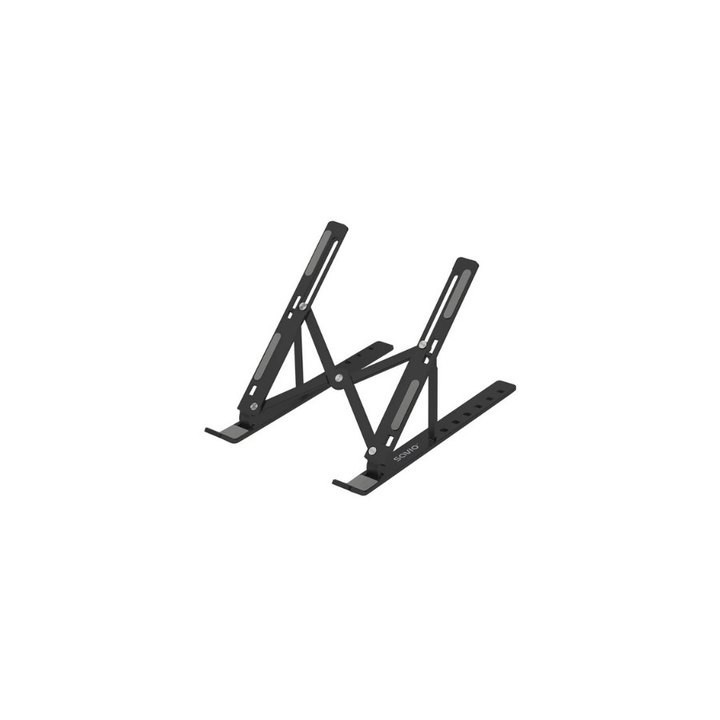 soporte savio para tablet o portatil pb 05 negro inclinacion ajustable en 7 niveles