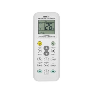 mando universal aire acondicionador savio k 1028 blanco sin config. lcd clara diseno intuitivo