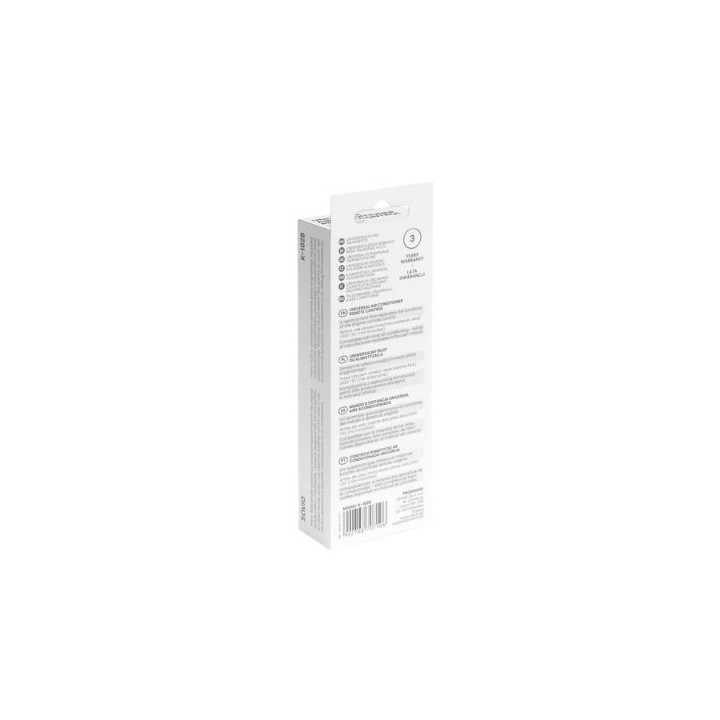 mando universal aire acondicionador savio k 1028 blanco sin config. lcd clara diseno intuitivo