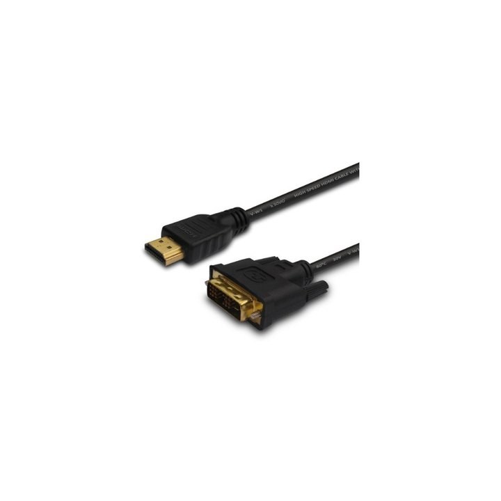 cable hdmi a dvi 18+1 1.5m savio cl 10 m m negro 1.4 chapado en oro 19 pines