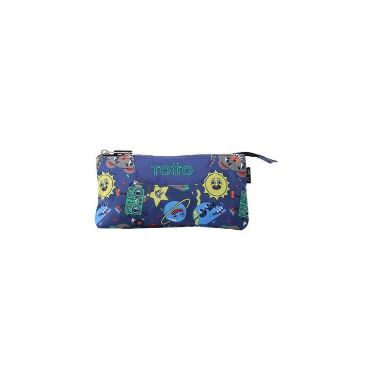 totto estuche 3 compartimentos tablero tello totto ac52eco012 2416z 8jz