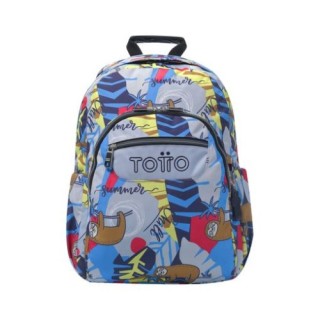totto mochila acuareles lazel  33 x 44 x 14    20l totto ma04eco021 2416n 6yb