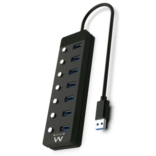 ewent hub usb usb c 7 ptos interruptor c/alimen.