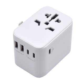 cargador movil ewent adaptador de viaje eu/usa/uk/aus 2 p usb y 3 type c