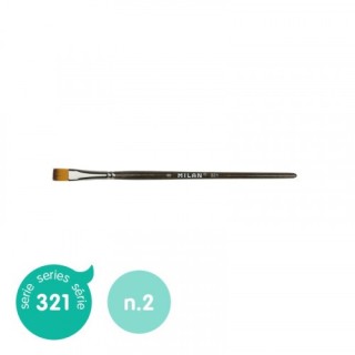 milan pincel sintetico plano serie 321, no 2 milan 80475