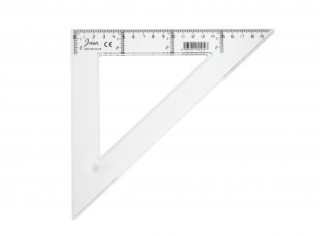 faibo escuadra transparente en plastico inyectado graduado y biselado 30 cm. faibo 41230