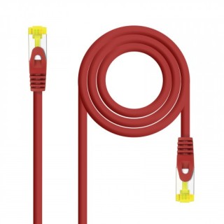 nanocable nanocable cable de red latiguillo rj45 lszh cat.6a sftp awg26, rojo, 0.5m