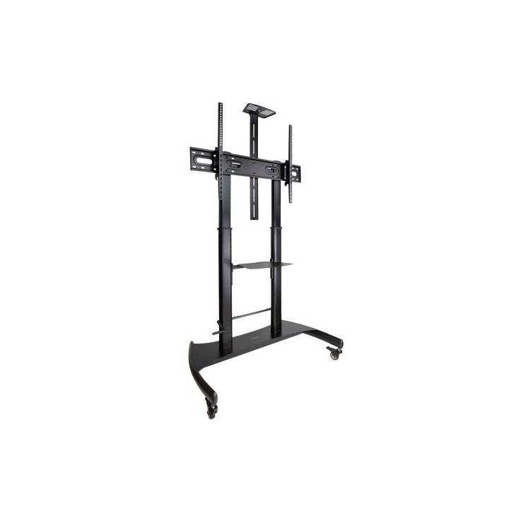 tooq tooq ares soporte de suelo con ruedas con regulacion de altura para pantallas 60 100