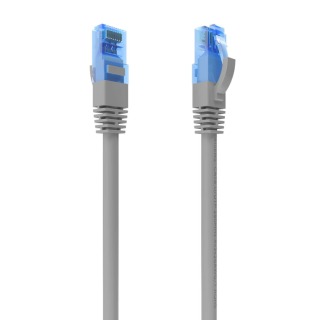 cable red aisens latiguillo rj45 cat.6 utp awg26 cca gris 30cm