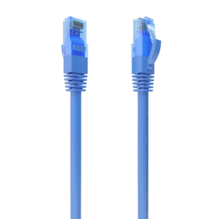 cable red aisens latiguillo rj45 cat.6 utp awg26 cca azul 25cm