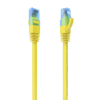 cable red aisens latiguillo rj45 cat.6 utp awg26 cca amarillo 30cm