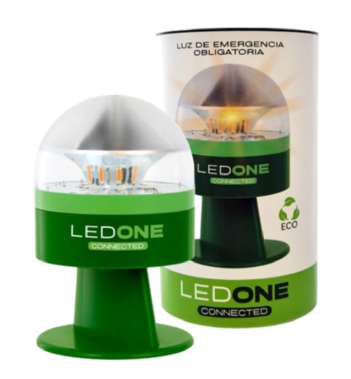 luz de emergencia led one v16 eco dgt 3.0 baliza geolocalizada