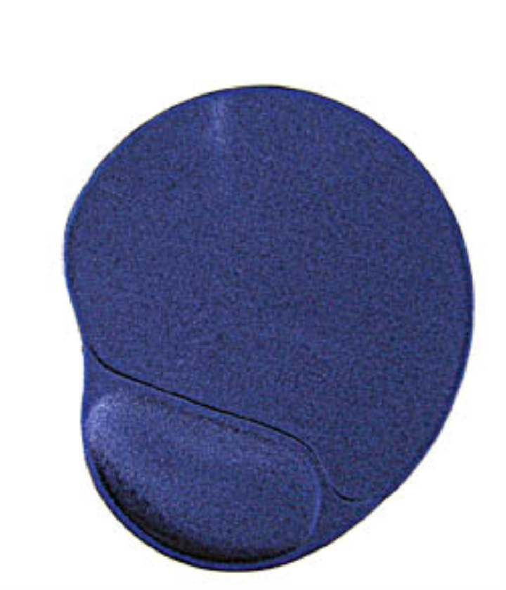 alfombrilla gembird soporte gel azul 260x220x4