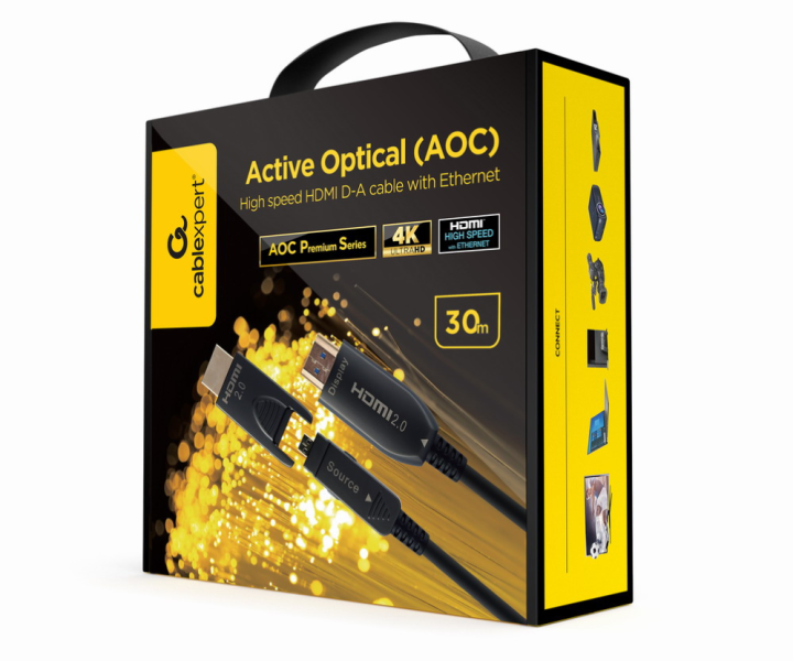 cable aoc hdmi d a de alta velocidad con ethernet aoc premium series 30 m