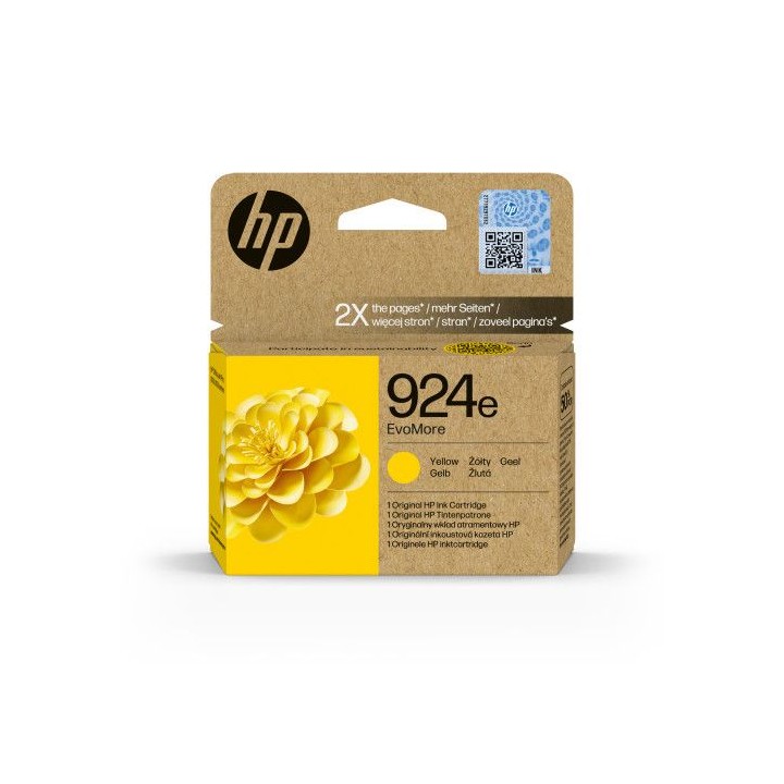 hp cartucho de tinta original evomore 924e amarilla