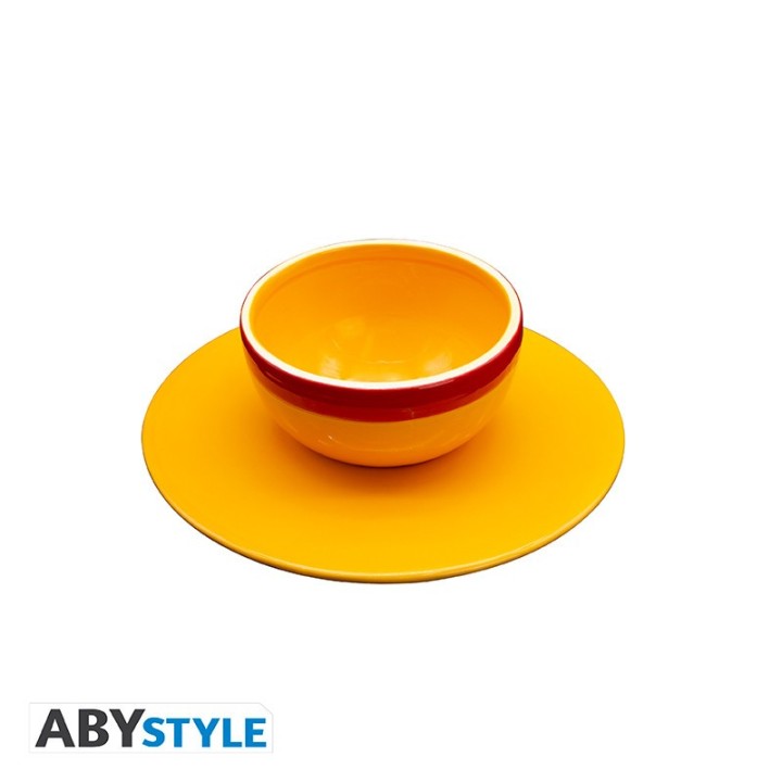 abystyle set cuenco y platillo abystyle one piece sombrero de paja