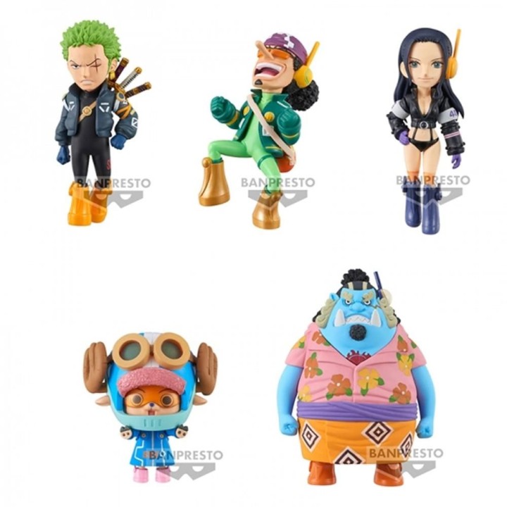 banpresto figura banpresto one piece world collectable egg head 2 1 de 7cm unidad aleatoria