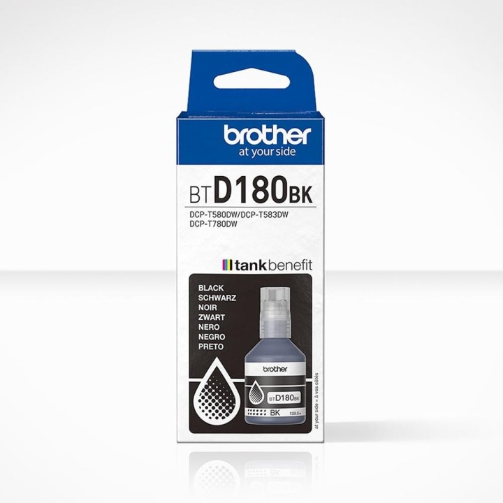 brother botella tinta brother btd180bk negra 5000 paginas