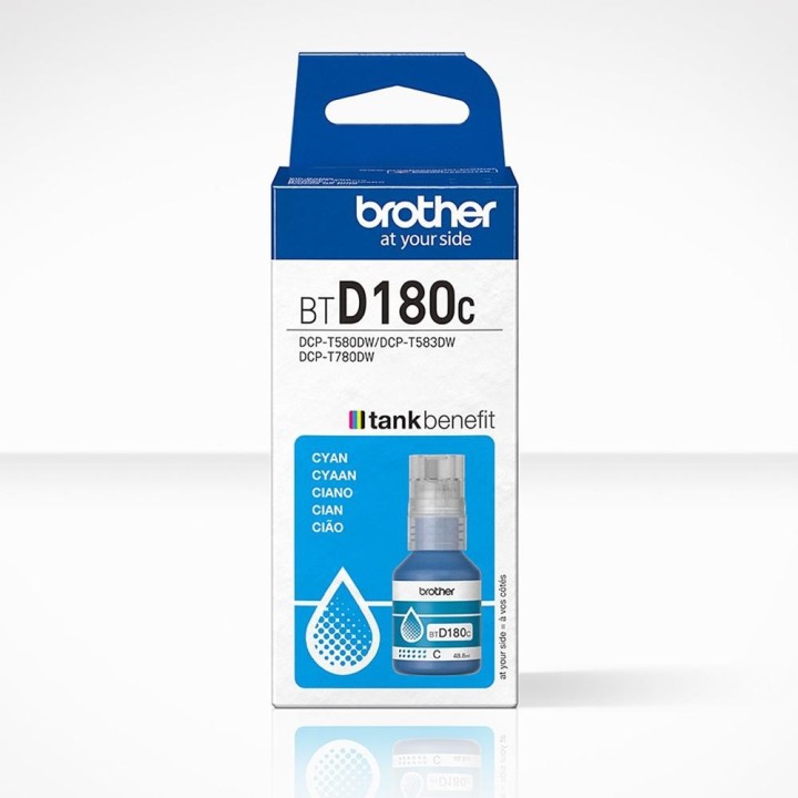 brother botella tinta brother btd180c cian 5000 paginas
