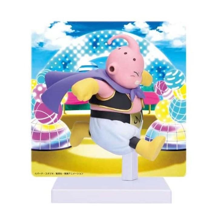 banpresto figura banpresto dragon ball daima majin buu con panel 8cm
