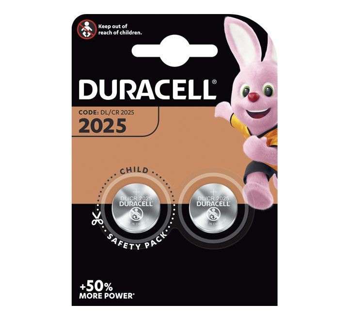 blister 2 pilas duracell boton cr2025 3v