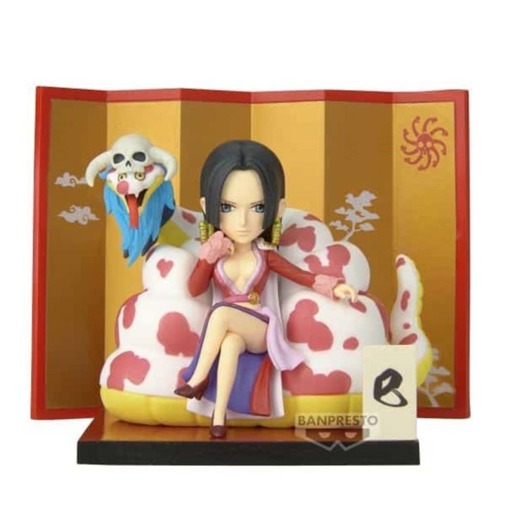 banpresto figura banpresto one piece world collectable special boa hancock & salome 6cm