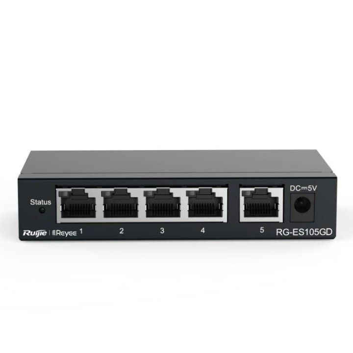 reyee unmanaged switch 5xgb rj45 steel case