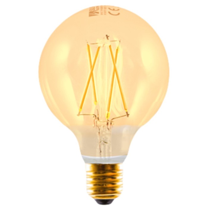 silver bombilla led silver electronic filamento edison globo 3w 25w    e27    2.200k    320o    330