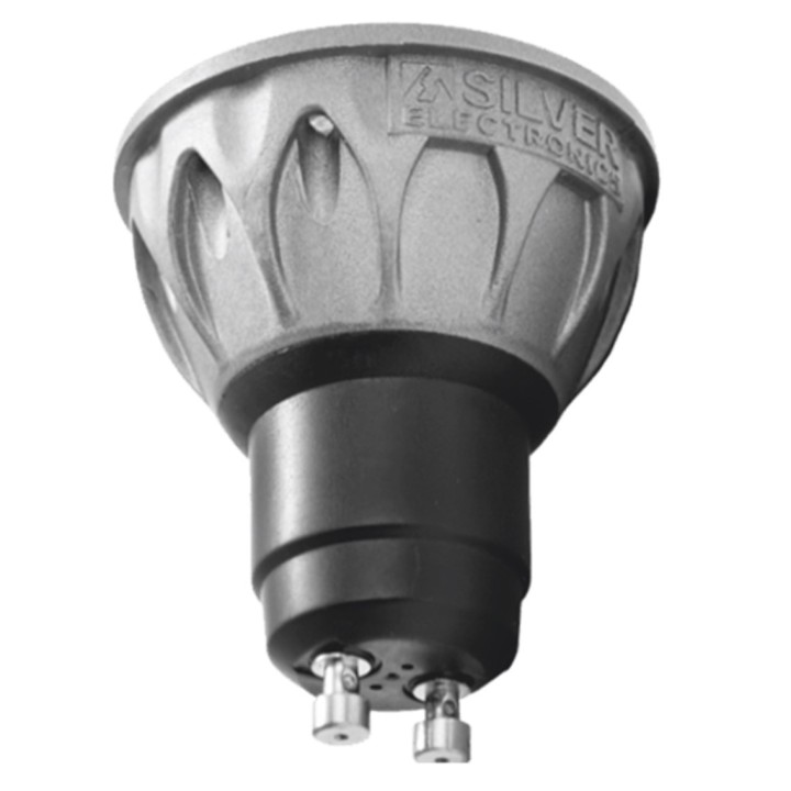 silver bombilla led evo silver electronic dicroica 8w 80w    gu10    4000k    38o    690lm    luz ne