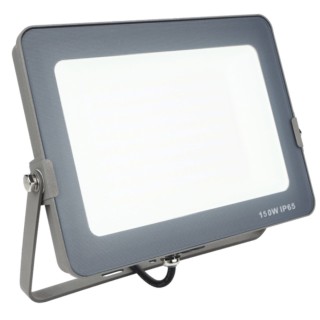 silver foco proyector led ips 65 150w 5700k luz fria 1.200lm gris