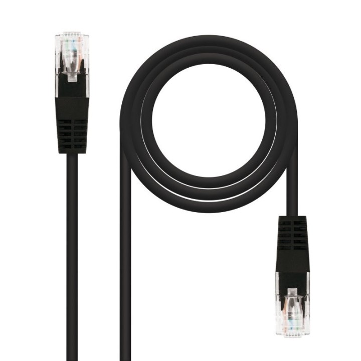 nanocable latiguillo cat.6 utp 30cm negro