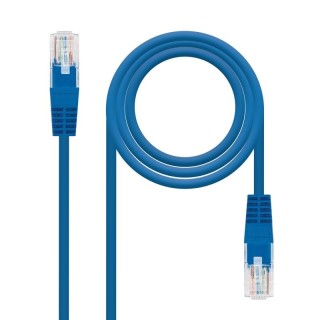 nanocable latiguillo cat.6 utp 25cm azul