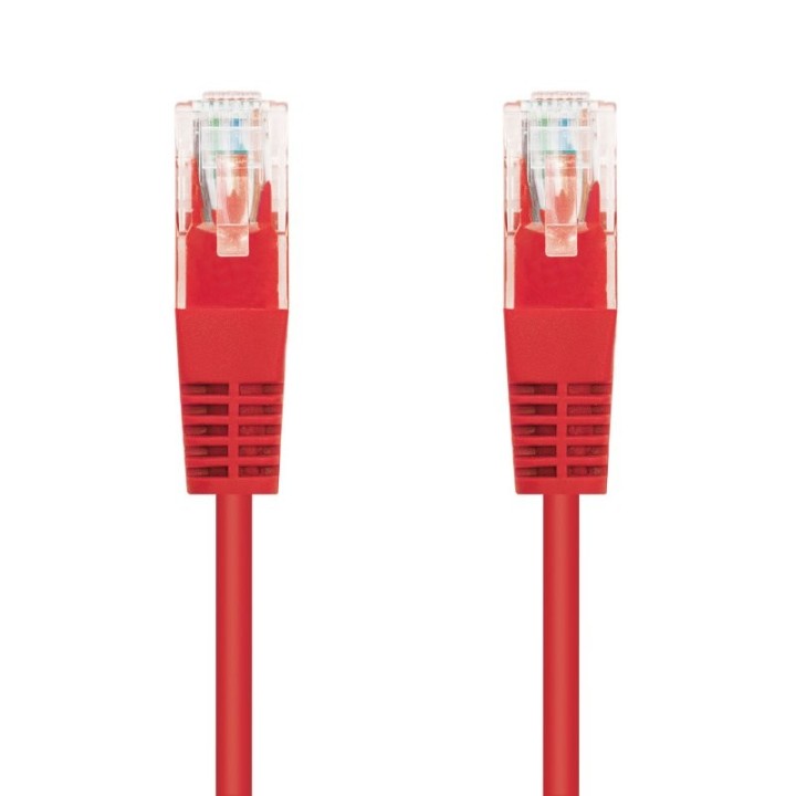 nanocable latiguillo cat.6 utp 25cm rojo