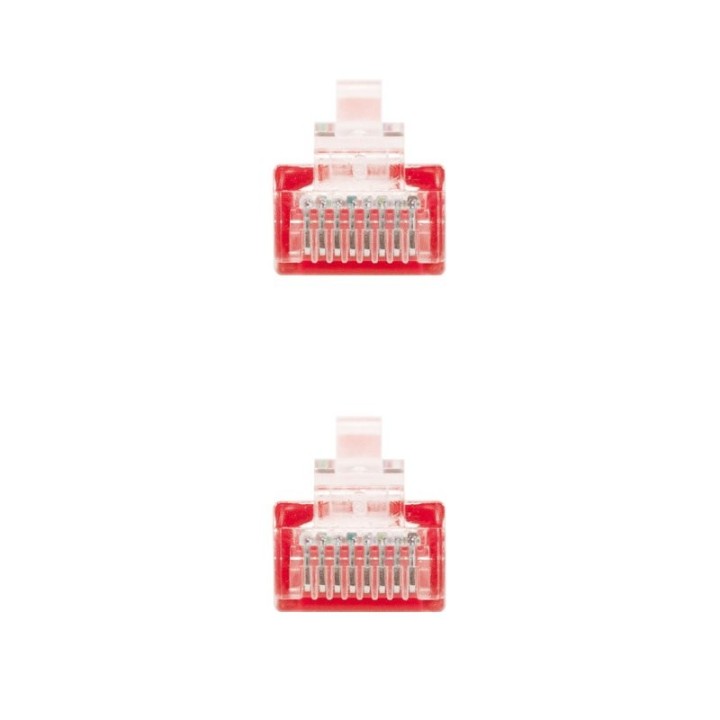 nanocable latiguillo cat.6 utp 25cm rojo