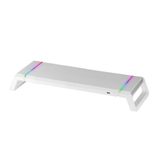 mars gaming soporte sobremesa mars gaming mgsone para monitor max 30kg rgb blanco