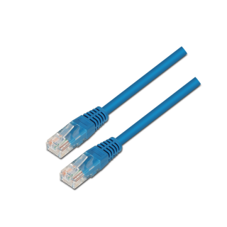cable red aisens latiguillo rj45 cat.5e utp awg24 azul 1.0m