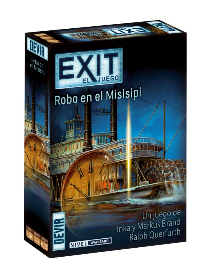devir juego de mesa exit 14 robo en el mississippi