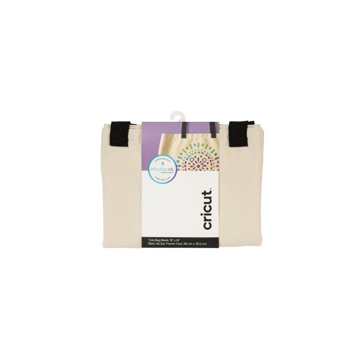 cricut cricut 2006829 bolsa de compras beige, negro bolso grande