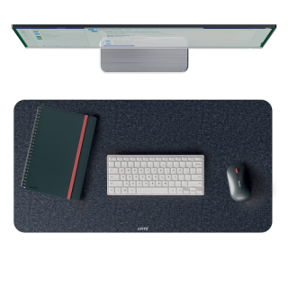 leitz alfombrilla de sobremesa de fieltro 70 x 36 cm, gris leitz 53830089
