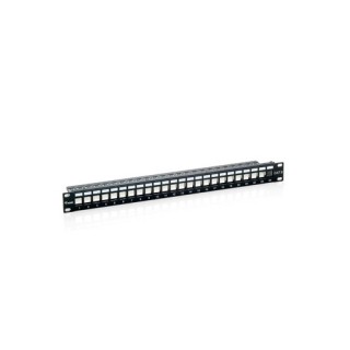 equip patch panel equip vacio cat.6 24 puertos keystone 1u