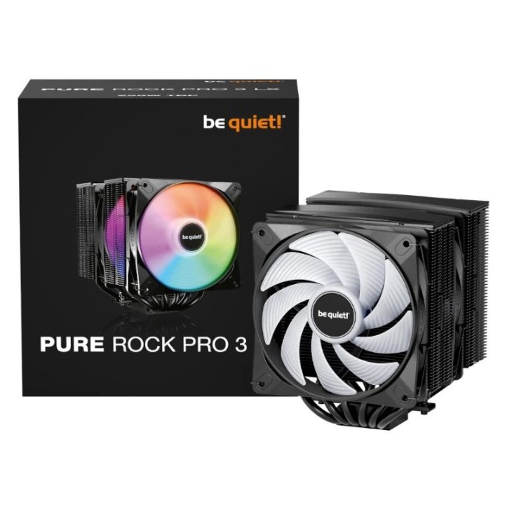 be quiet ventilador pure rock pro 3 lx black