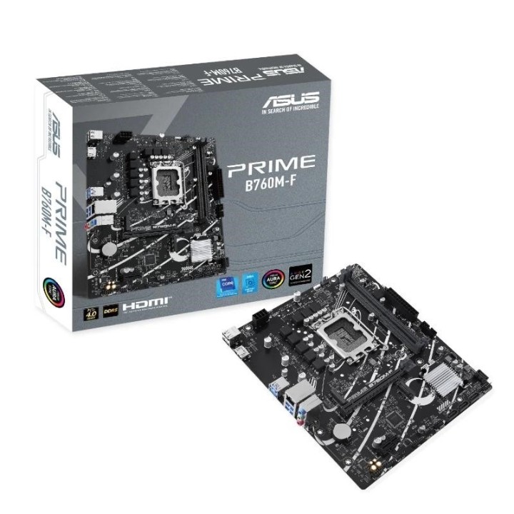 asus placa base prime b760m f ddr5 matx 1700